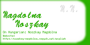 magdolna noszkay business card